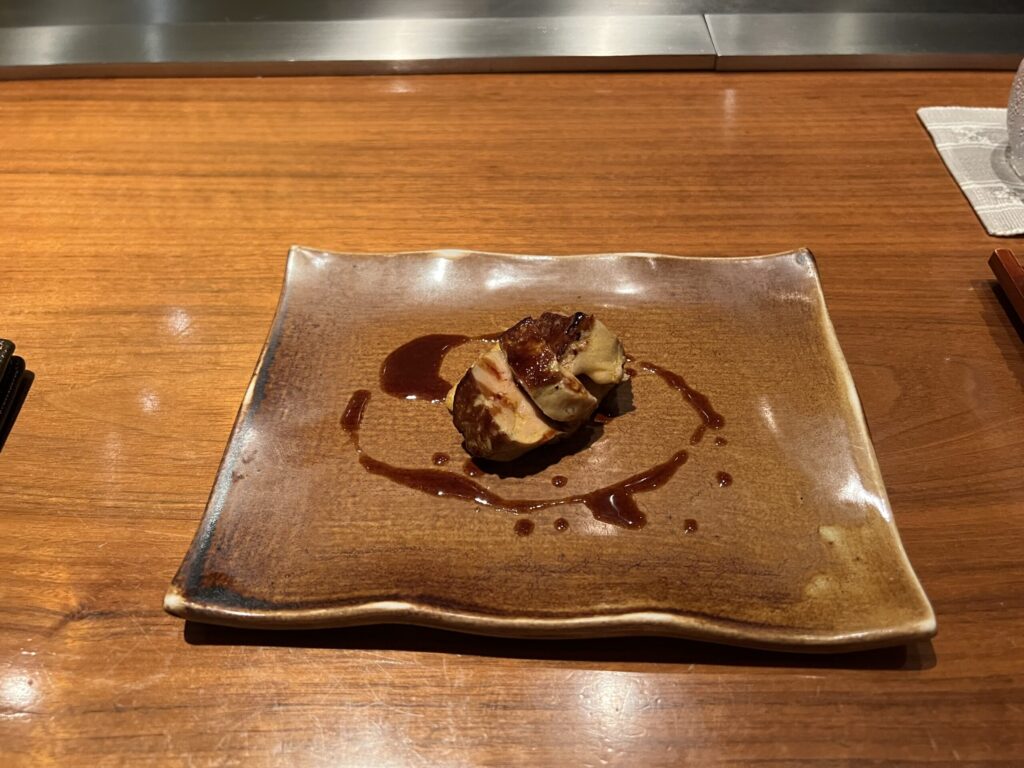 リッツカールトン沖縄　鉄板焼き喜瀬 フォアグラ