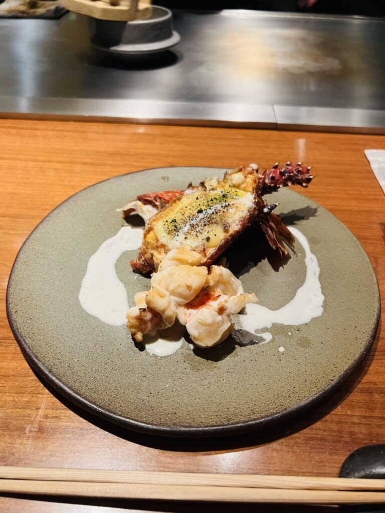 リッツカールトン沖縄　鉄板焼き喜瀬　伊勢海老