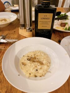 The Mana village Azzurrissimoの夕食（トリュフリゾット） /Dinner at The Mana Village Kochi （truffe risotto）