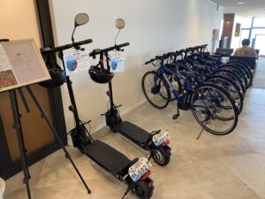 The Mana Villageのレンタルバイク/rental bike and kickboard