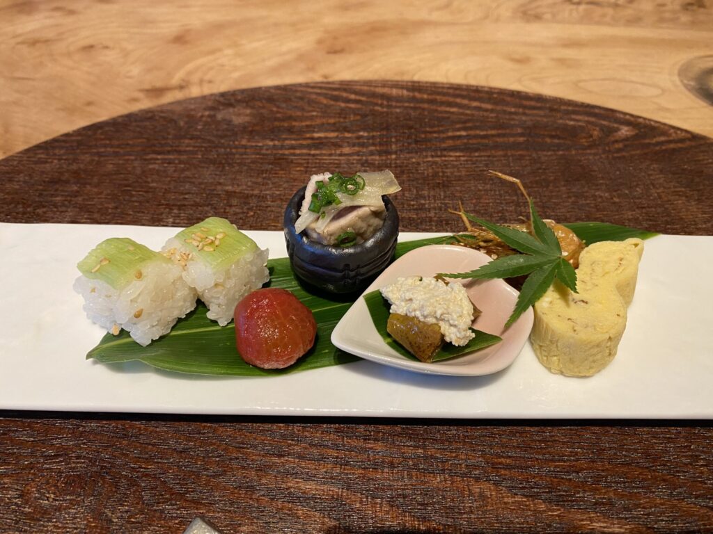 湖畔遊　夕食　季節の盛り合わせ