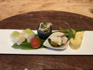 湖畔遊　夕食　季節の盛り合わせ