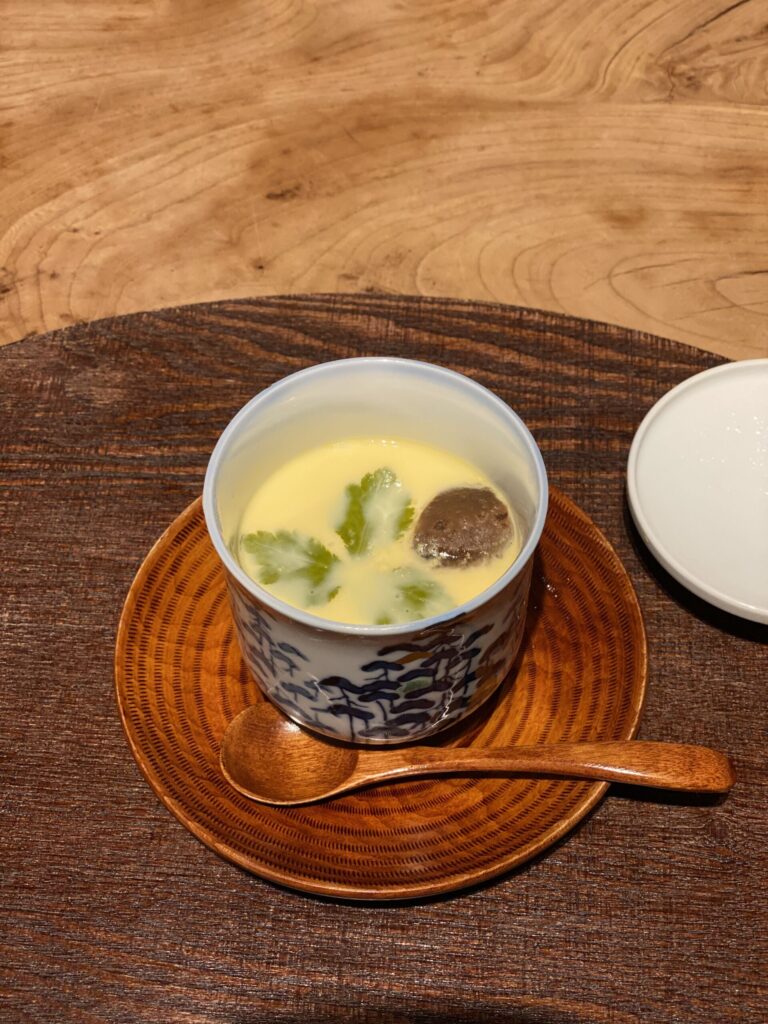湖畔遊　夕食　茶碗蒸し