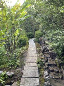 湖畔遊　部屋へ向かう小道