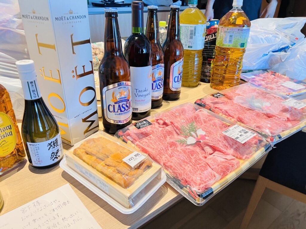 すき焼き用の和牛と野菜 雪ニセコ sukiyaki ingredients set