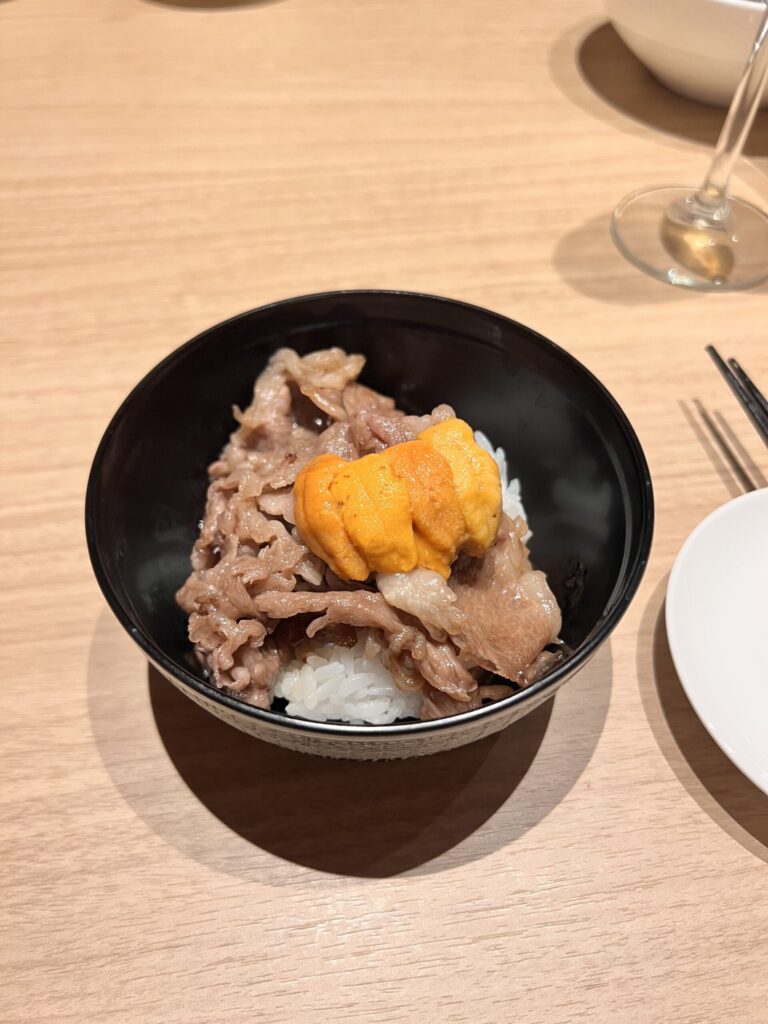 和牛とウニのご飯 雪ニセコ wagyu uni rice bowl
