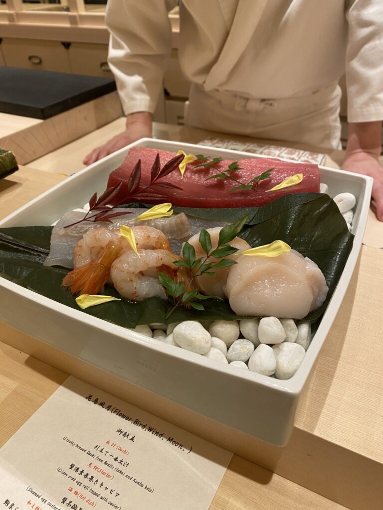 雪ニセコ 蟹鮨 加藤 INORI 食材 / Sushi Kato INORI at Setsu Niseko
