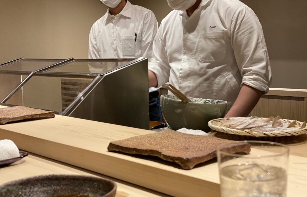 雪ニセコ 天ぷらあら木 調理風景 / Tempura Araki chef cooking at Setsu Niseko